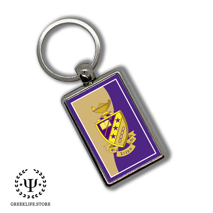 Phi Sigma Pi Keychain Rectangular