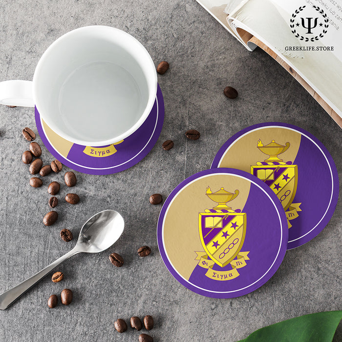 Phi Sigma Pi Beverage coaster round (Set of 4)