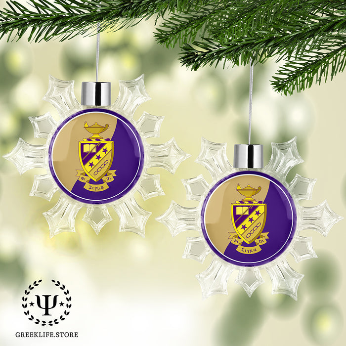 Phi Sigma Pi Christmas Ornament - Snowflake