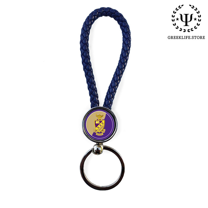 Phi Sigma Pi Key chain round