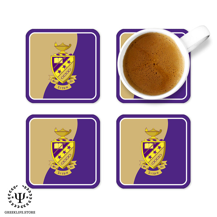 Phi Sigma Pi Beverage Coasters Square (Set of 4)