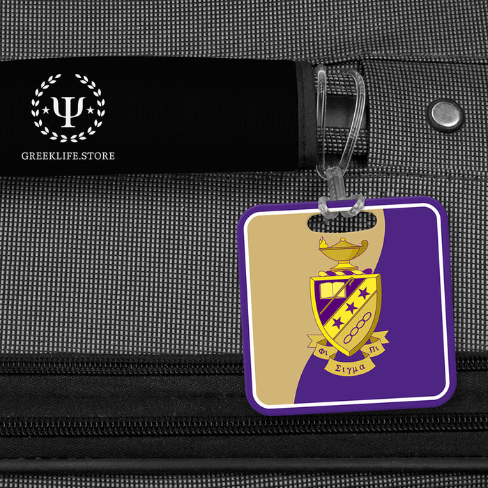 Phi Sigma Pi Luggage Bag Tag (square)