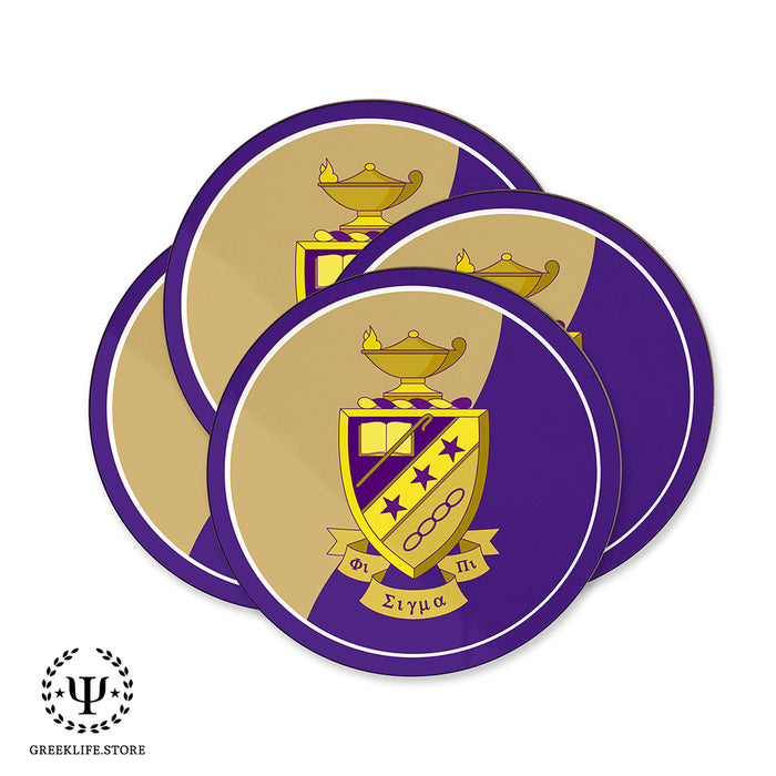 Phi Sigma Pi Beverage coaster round (Set of 4)