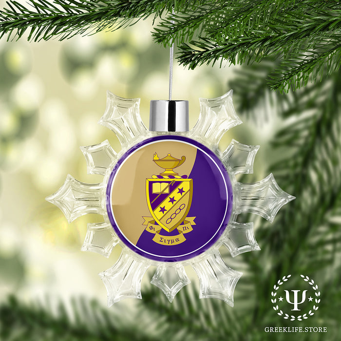 Phi Sigma Pi Christmas Ornament - Snowflake