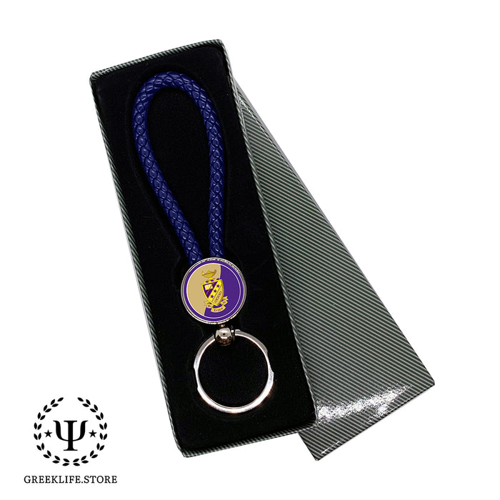 Phi Sigma Pi Key chain round