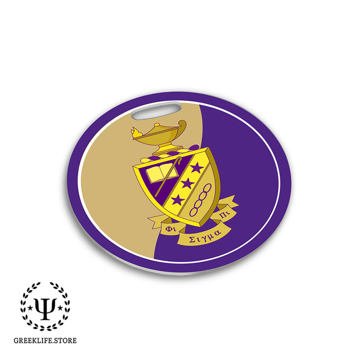 Phi Sigma Pi Luggage Bag Tag (round)