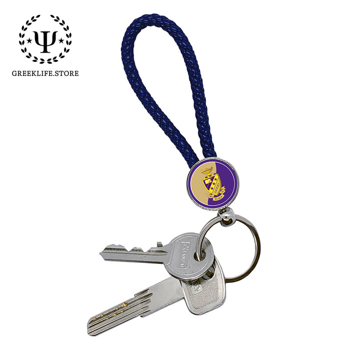 Phi Sigma Pi Key chain round