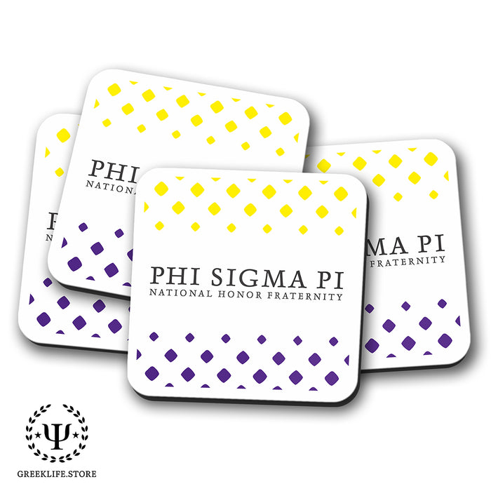 Phi Sigma Pi Beverage Coasters Square (Set of 4)