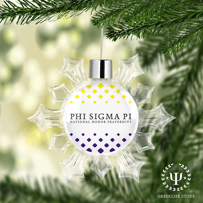 Phi Sigma Pi Christmas Ornament - Snowflake