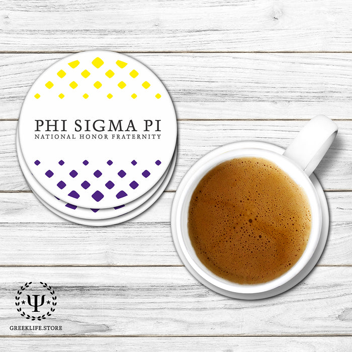 Phi Sigma Pi Beverage coaster round (Set of 4)