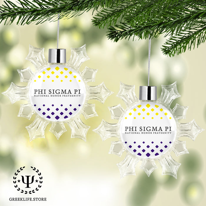 Phi Sigma Pi Christmas Ornament - Snowflake