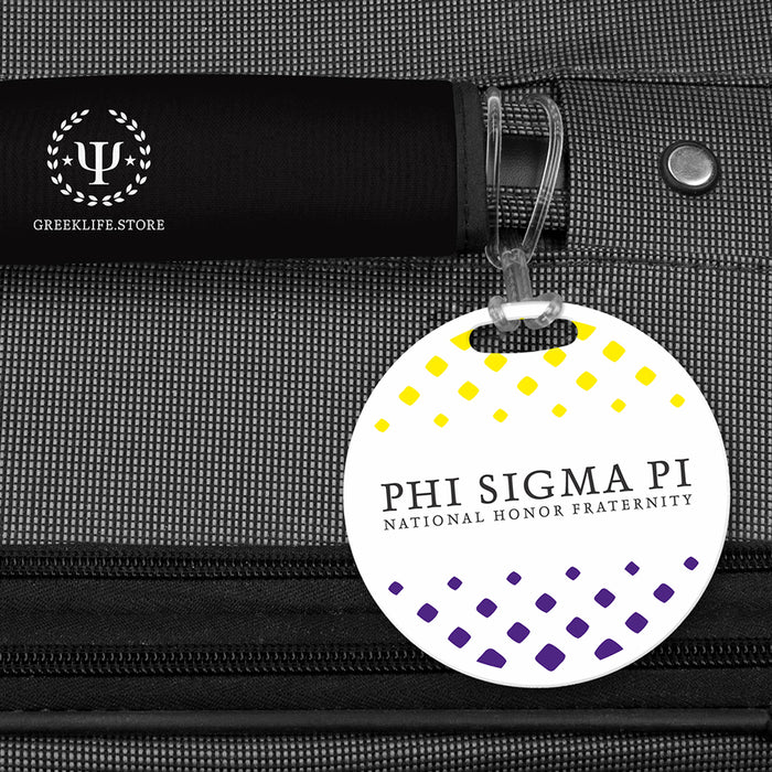 Phi Sigma Pi Luggage Bag Tag (round)