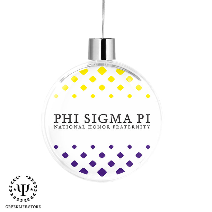 Phi Sigma Pi Christmas Ornament Flat Round