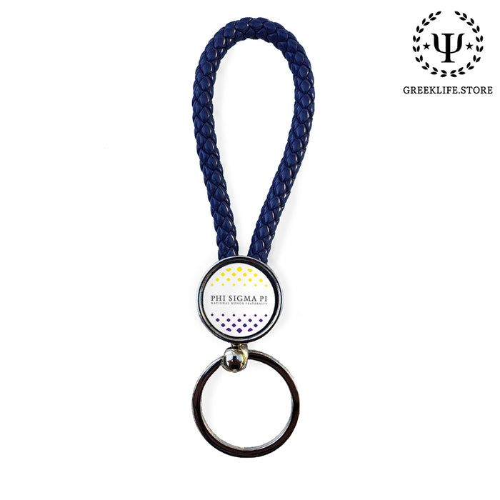 Phi Sigma Pi Key chain round