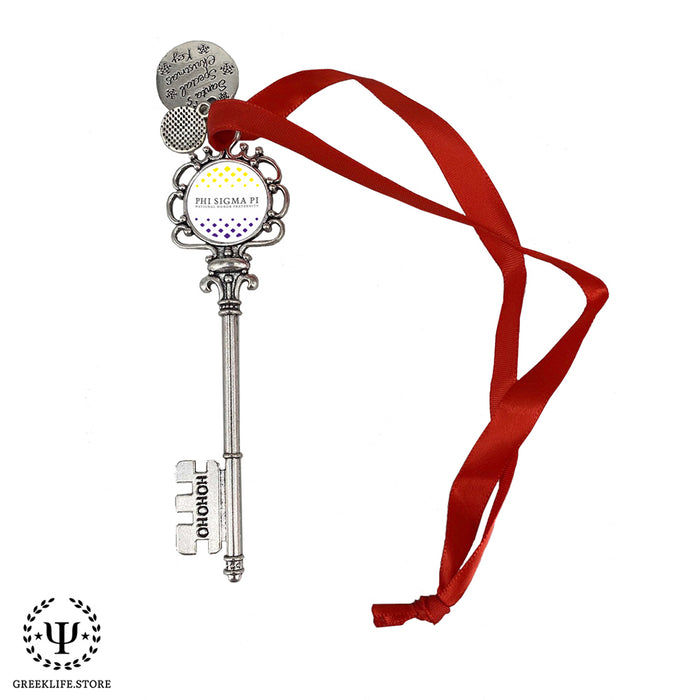 Phi Sigma Pi Christmas Ornament Santa Magic Key