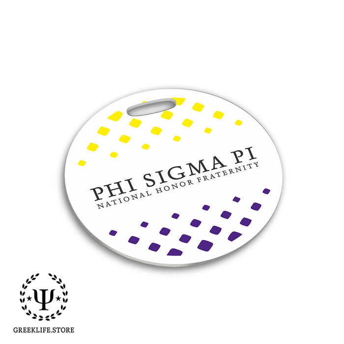 Phi Sigma Pi Luggage Bag Tag (round)