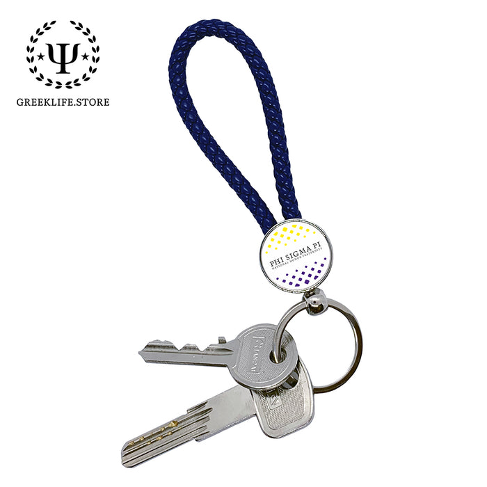 Phi Sigma Pi Key chain round