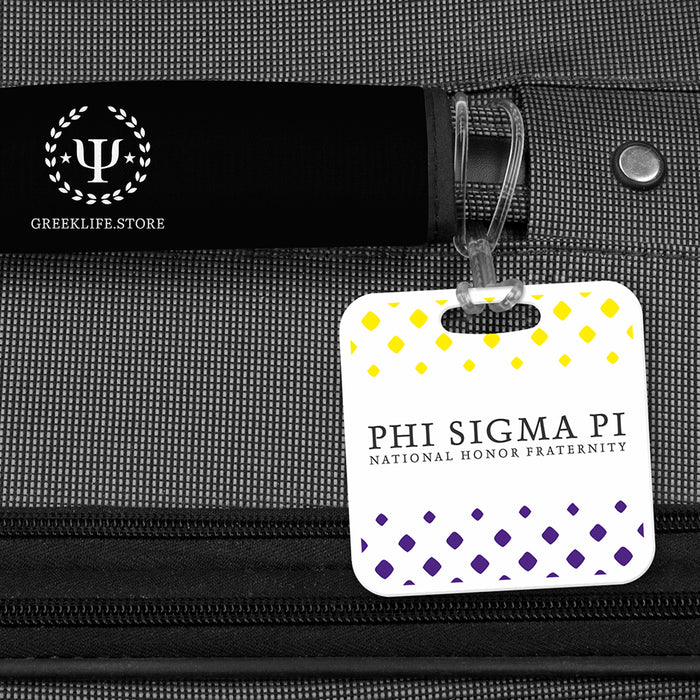 Phi Sigma Pi Luggage Bag Tag (square)