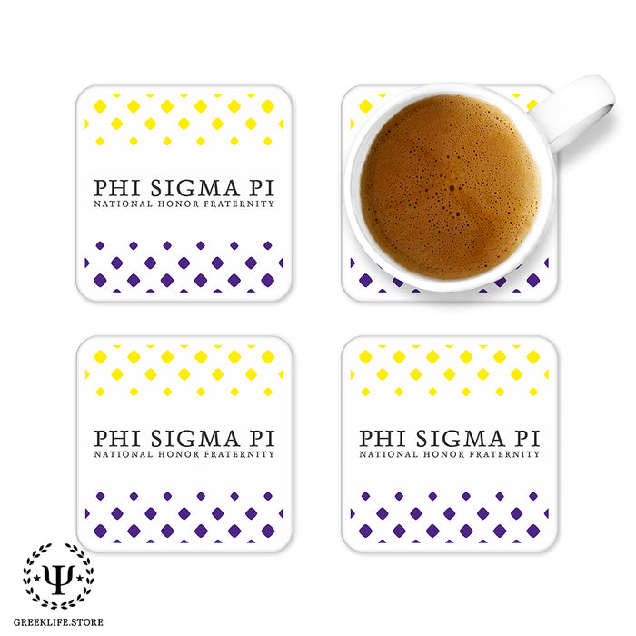 Phi Sigma Pi Beverage Coasters Square (Set of 4)