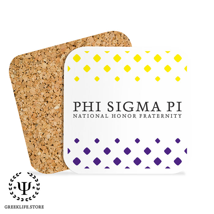 Phi Sigma Pi Beverage Coasters Square (Set of 4)