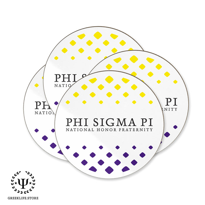 Phi Sigma Pi Beverage coaster round (Set of 4)