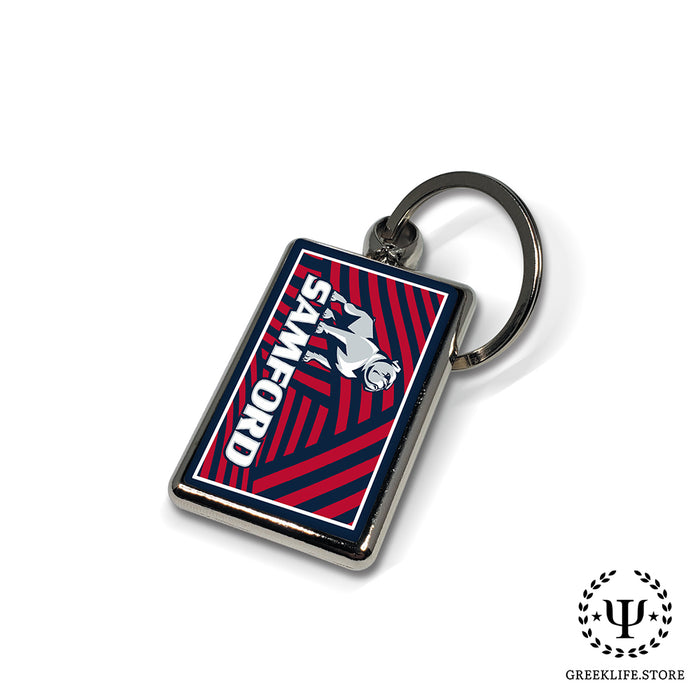 Samford University Keychain Rectangular