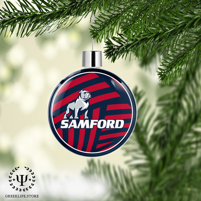 Samford University Christmas Ornament Flat Round