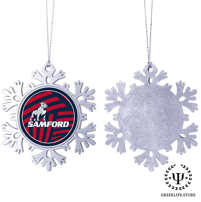Samford University Christmas Ornament - Snowflake Metal