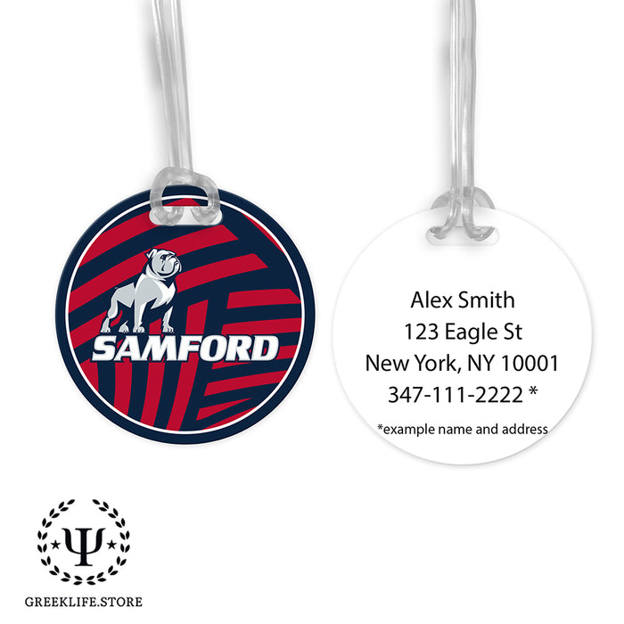 Samford University Luggage Bag Tag (round)