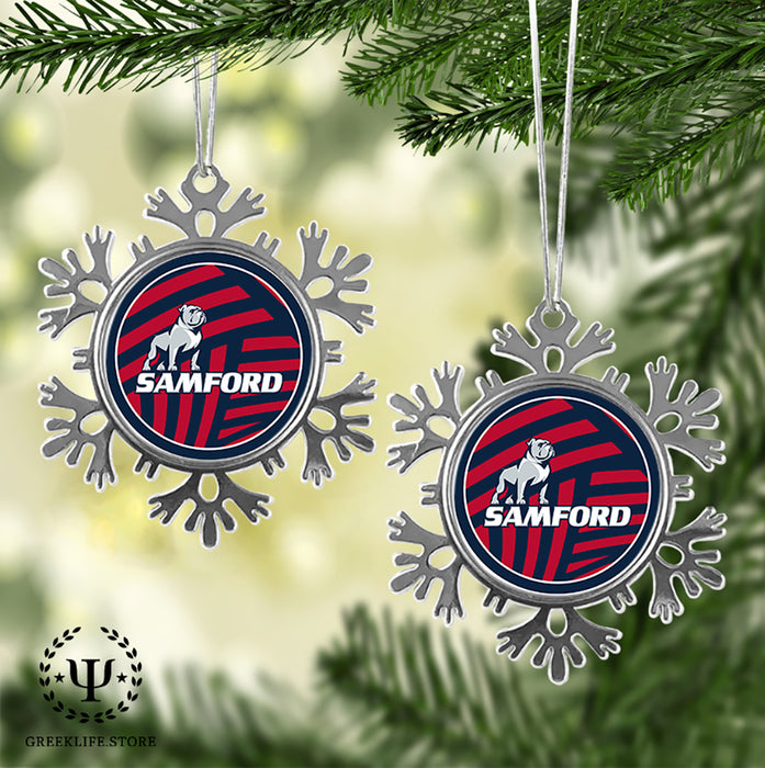 Samford University Christmas Ornament - Snowflake Metal