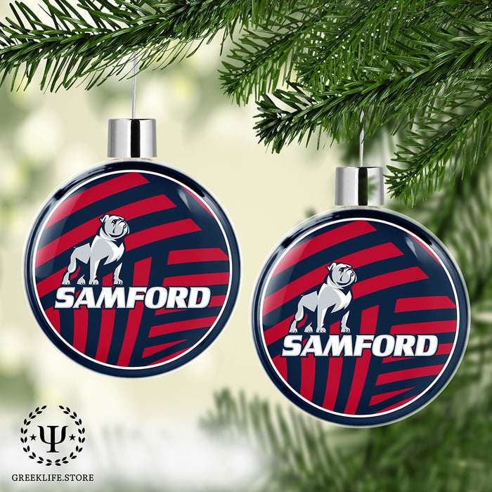 Samford University Christmas Ornament Flat Round