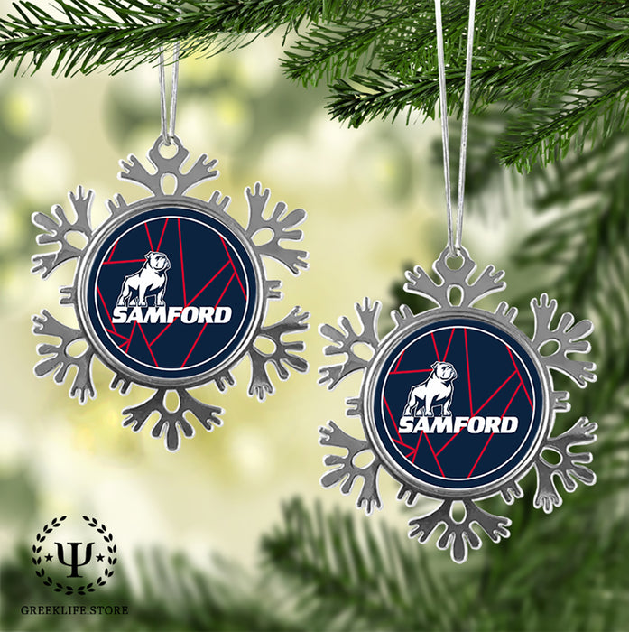 Samford University Christmas Ornament - Snowflake Metal