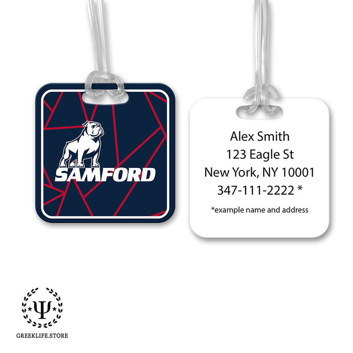 Samford University Luggage Bag Tag (square)