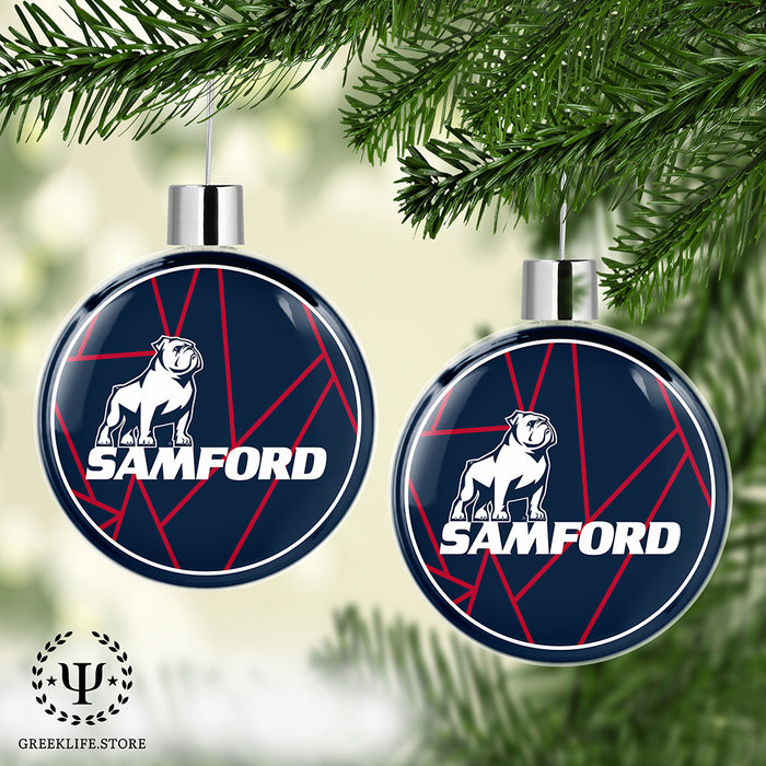 Samford University Christmas Ornament Flat Round