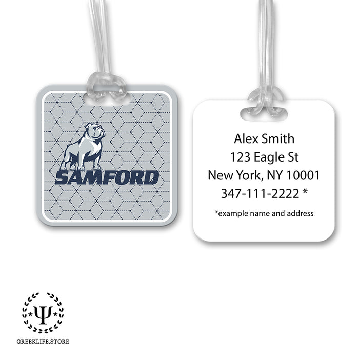 Samford University Luggage Bag Tag (square)