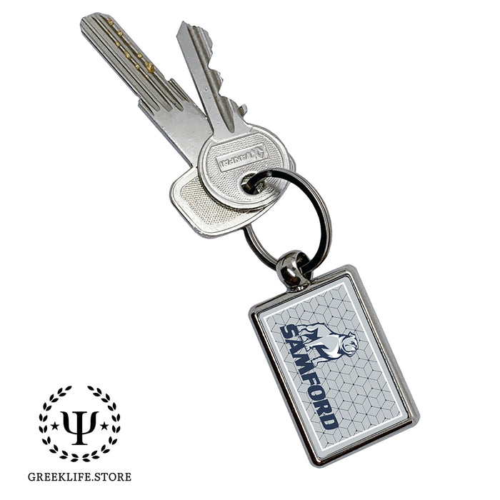 Samford University Keychain Rectangular