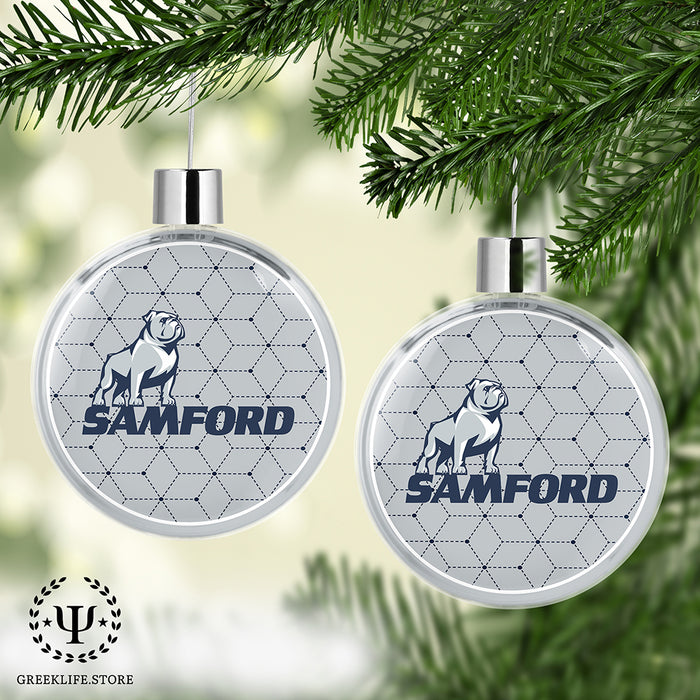 Samford University Christmas Ornament Flat Round