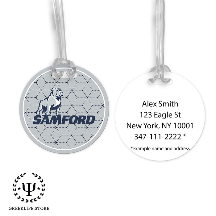 Samford University Luggage Bag Tag (round)