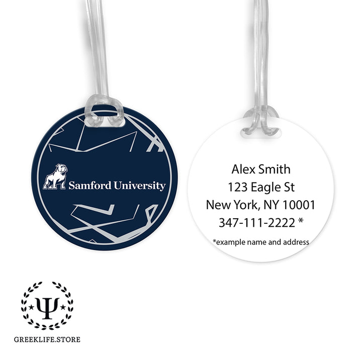 Samford University Luggage Bag Tag (round)