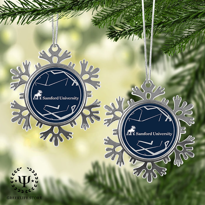 Samford University Christmas Ornament - Snowflake Metal