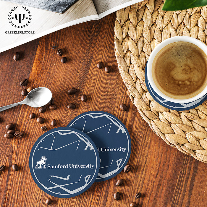 Samford University Beverage coaster round (Set of 4)