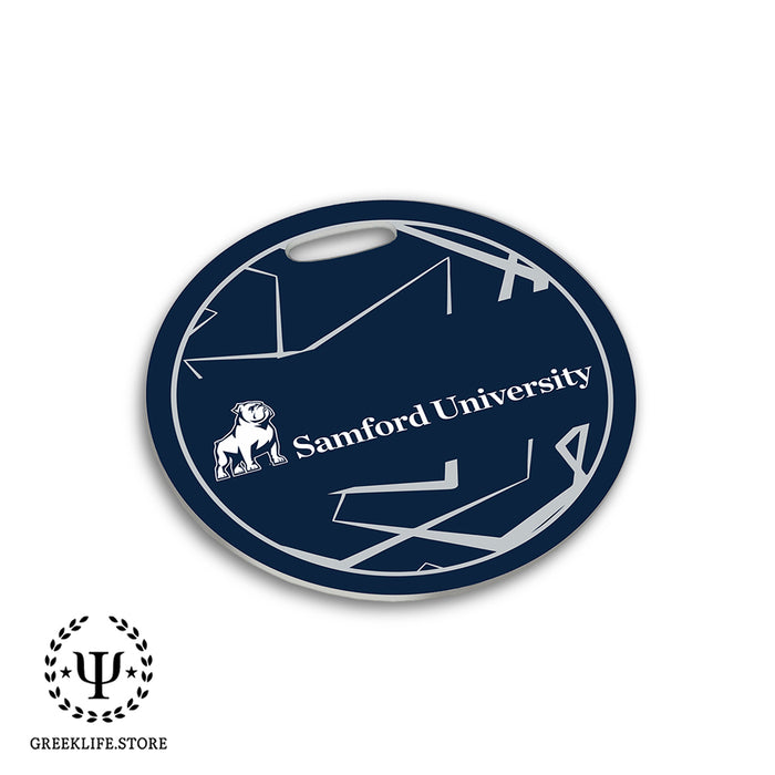 Samford University Luggage Bag Tag (round)