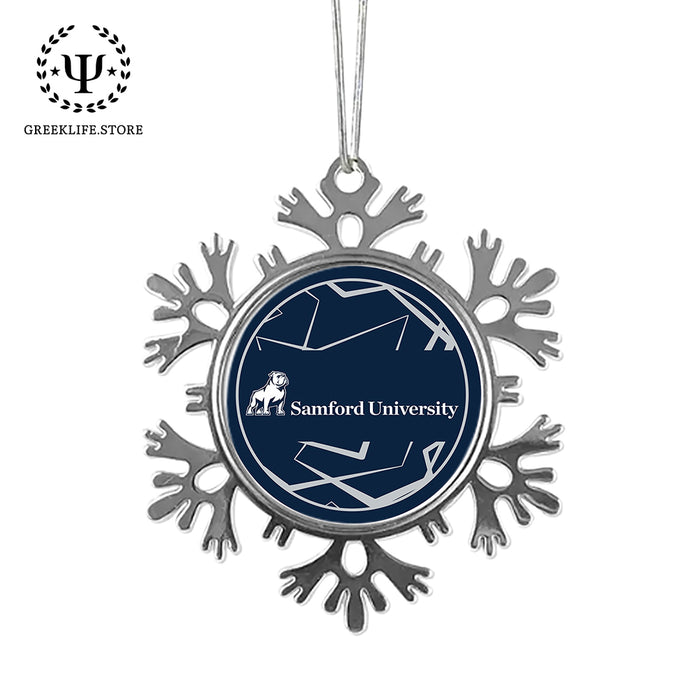 Samford University Christmas Ornament - Snowflake Metal