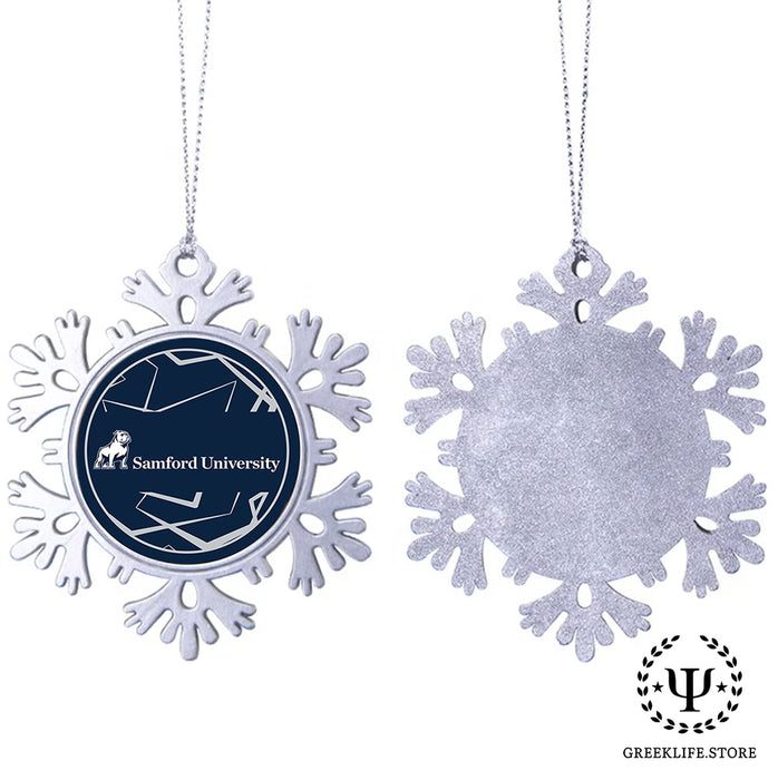 Samford University Christmas Ornament - Snowflake Metal