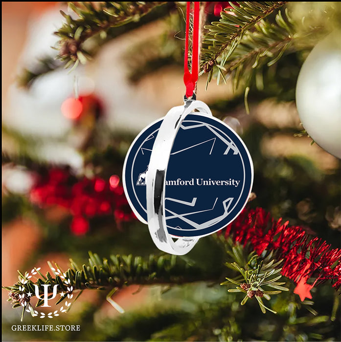 Samford University Christmas Reversible Flat Round Ornament