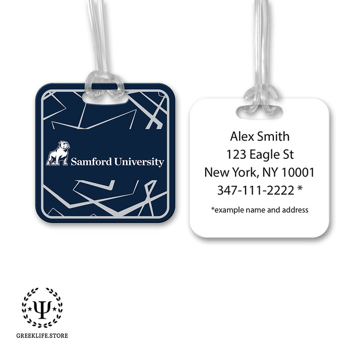 Samford University Luggage Bag Tag (square)