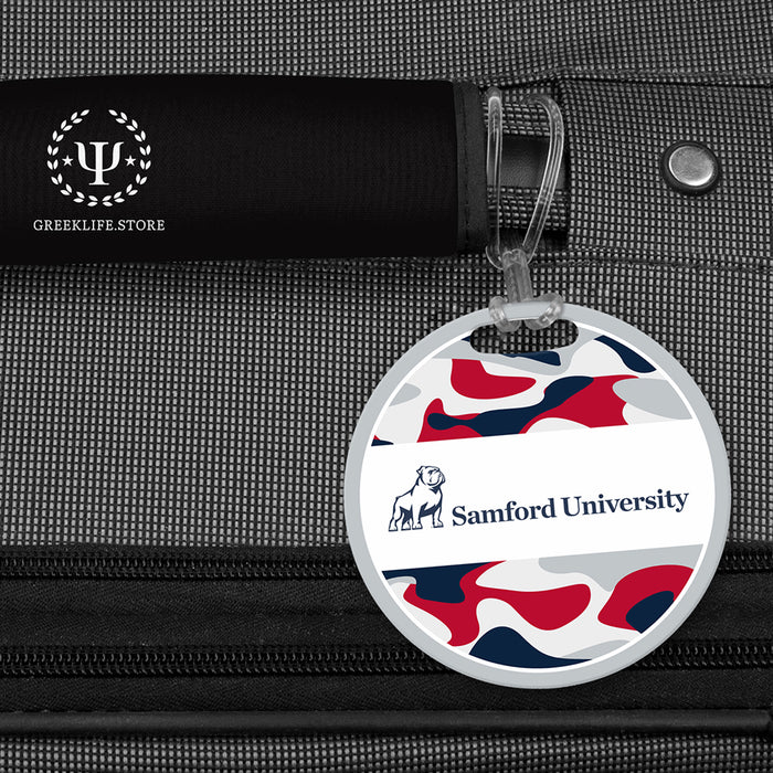 Samford University Luggage Bag Tag (round)