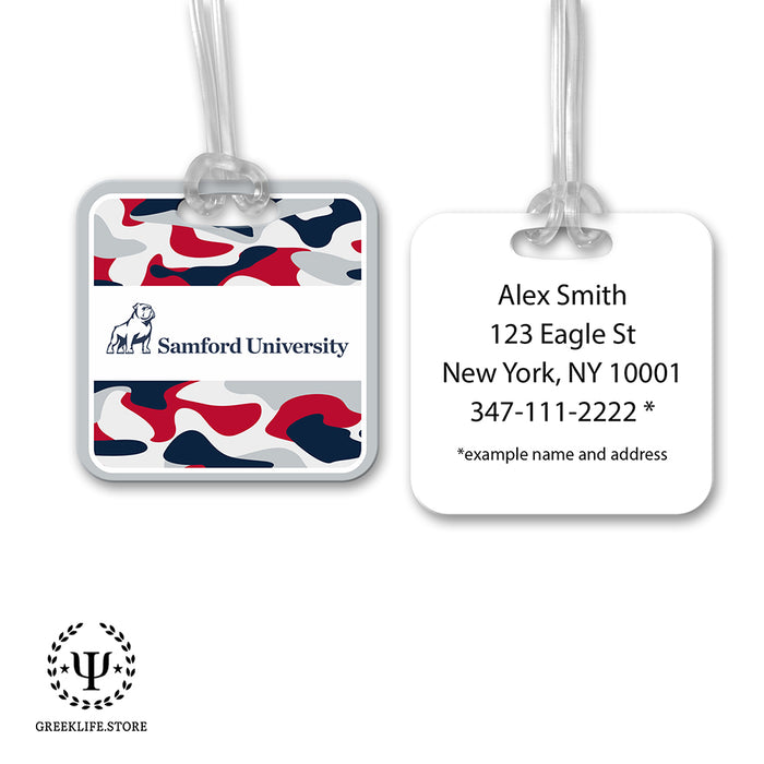 Samford University Luggage Bag Tag (square)