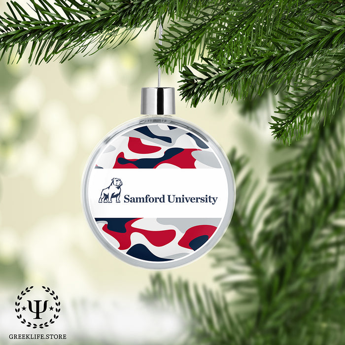 Samford University Christmas Ornament Flat Round