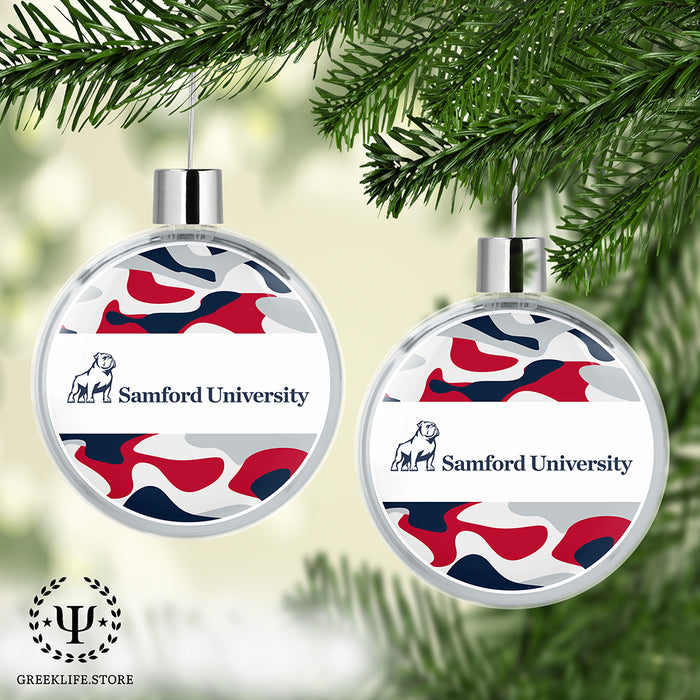 Samford University Christmas Ornament Flat Round